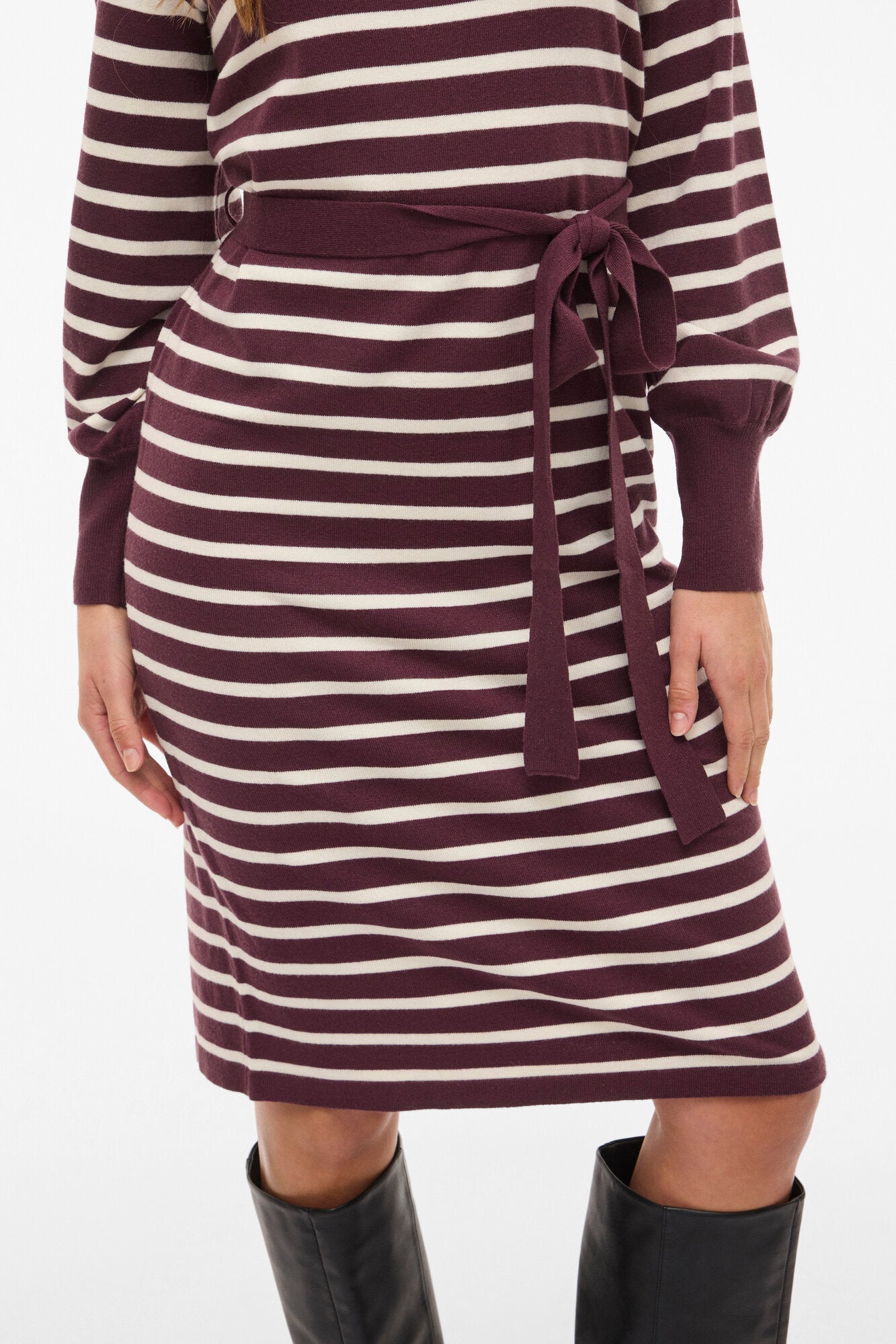 Viamanda turtleneck strik kjole - Fig